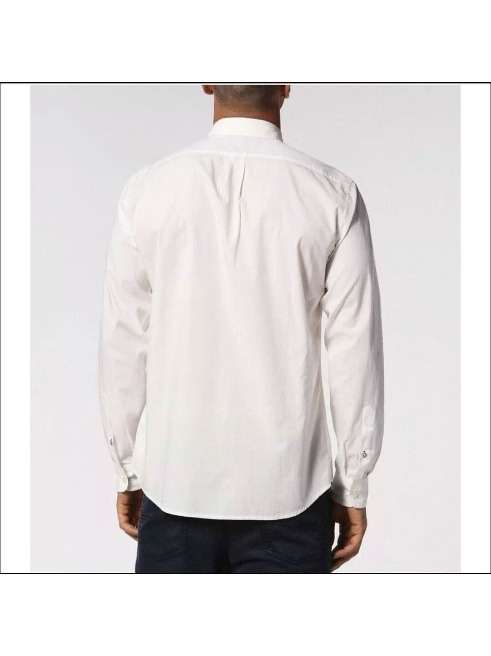 Men’s Diesel S Guruso White Button Down Long sleeve XL! - Picture 2 of 8
